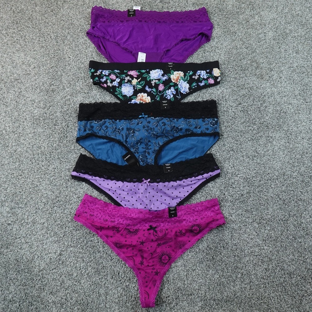 NEW Torrid Panties Underwear Womens 3XL Floral Polka Dot Lace Hipster Thong Lot